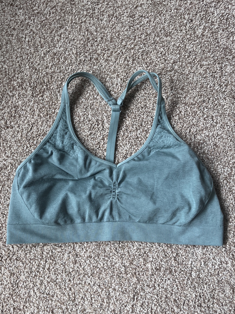 Athleta Racerback Bralette in Sage Green